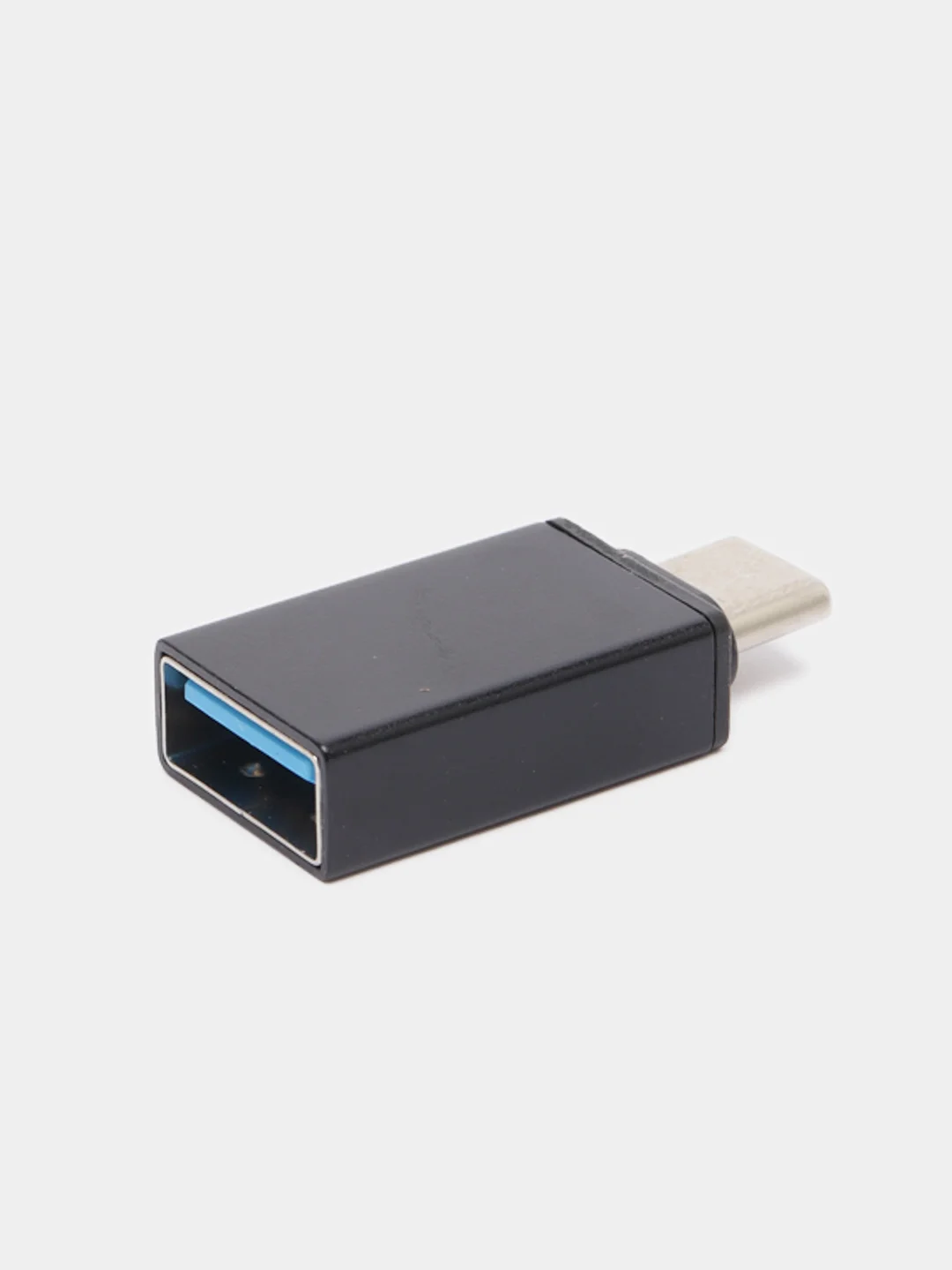 Угольный адаптер переходник с USB Type - C (вход) на OTG USB 3.0 (выход) c MicroUSB на USB