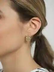 Серьги со стразами