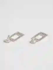 Серебряный серьги подвески Fekla, крупные
