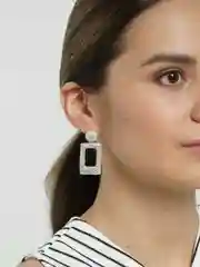 Серебряный серьги подвески Fekla, крупные