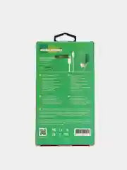 Зеленый сетевое зарядное устройство More Choice NC46m, 2 USB, 2.4A, кабель Micro USB, 1 м
