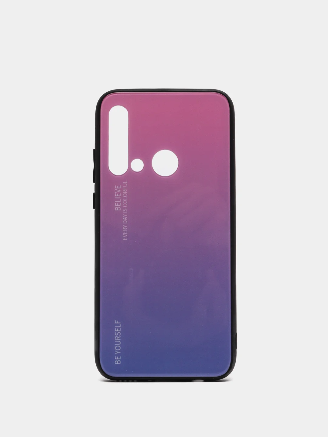 Конфетный чехол градиент на Huawei P20 lite 2019 / Nova 5i с закаленным стеклом, 7 цветов, mobios