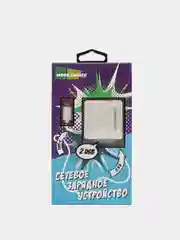 Серый сзу More Choice NC46a, 2USB, 2.4A + кабель Type-C, 1 м