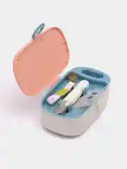 Розовый шкатулка для рукоделия с наполнением