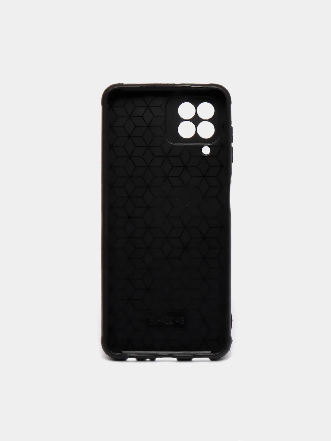Хром чехол Samsung Galaxy A22 / Galaxy M22 / Galaxy M32, черный, силиконовый, под кожу