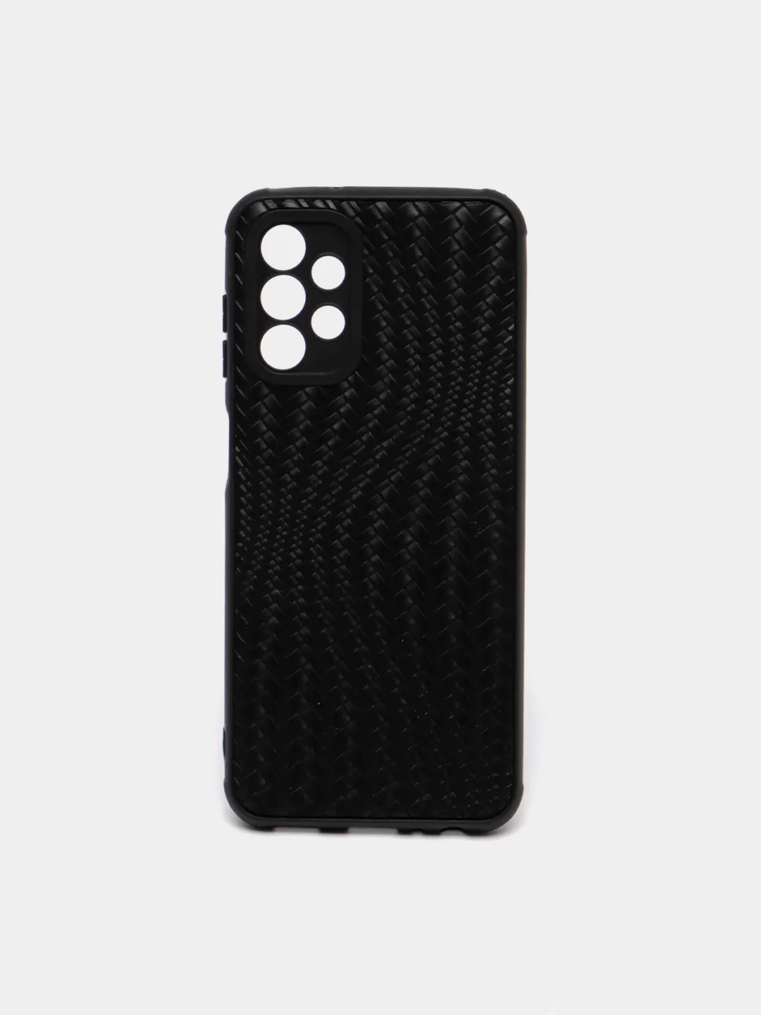 Угольный чехол для Samsung Galaxy A13, Самсунг Галакси А13 4G, черный, силиконовый, под кожу