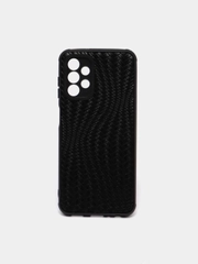 Чехол для Samsung Galaxy A13, Самсунг Галакси А13 4G, черный, силиконовый, под кожу