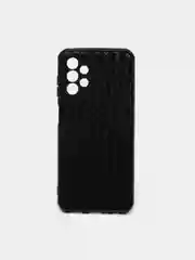 Угольный чехол для Samsung Galaxy A13, Самсунг Галакси А13 4G, черный, силиконовый, под кожу