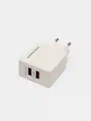 Белый сзу More Choice NC46a, 2USB, 2.4A + кабель Type-C, 1 м
