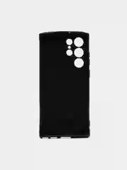 Черный чехол Samsung Galaxy S22 Ultra, Самсунг Галаски С22 Ультра черный, силиконовый, под кожу