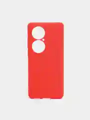 Красный чехол Huawei P50 Pro, Хуавей П50 Про силиконовый, матовый