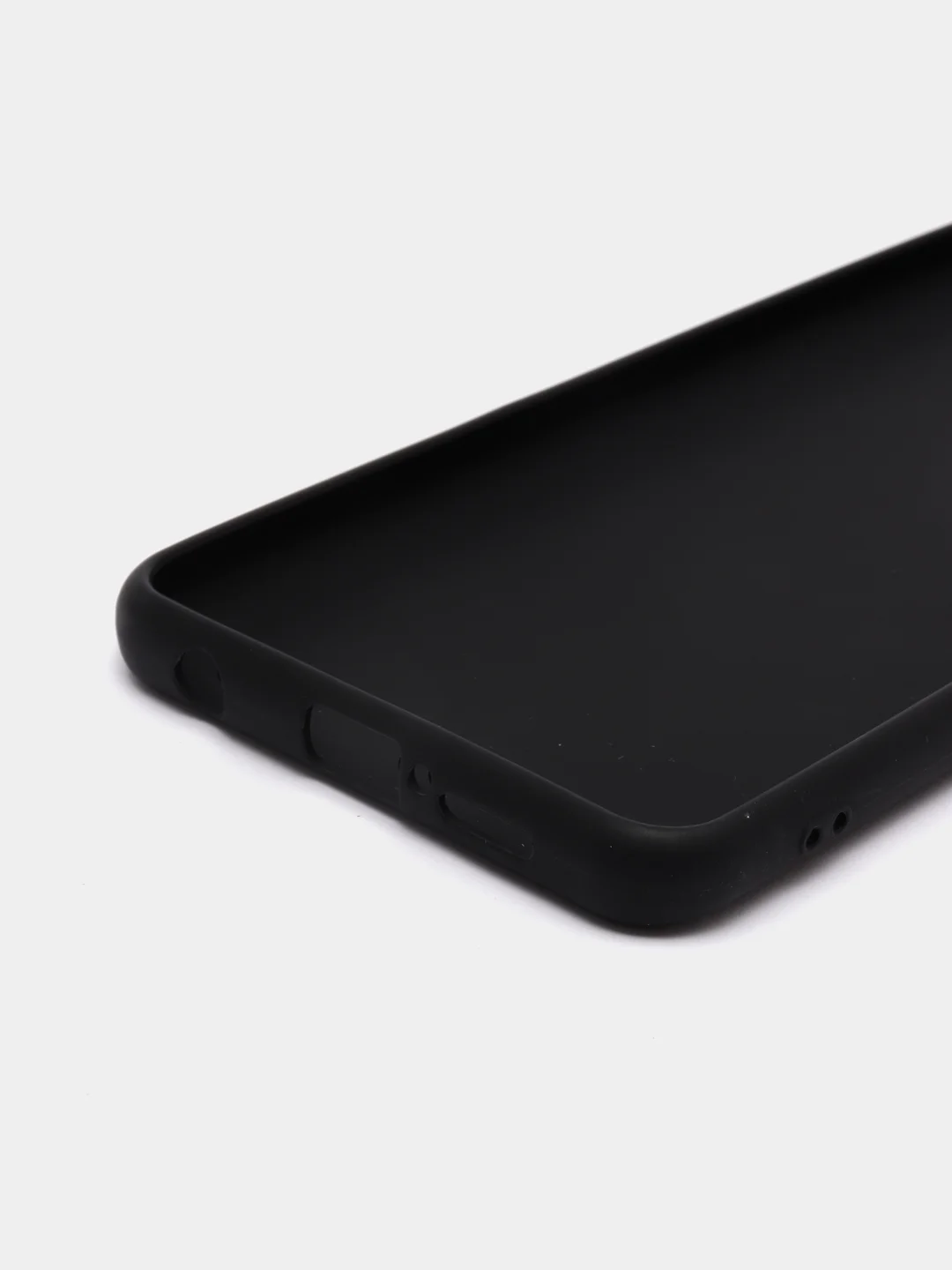 Черный чехол силиконовый для Xiaomi Note 9 Pro / Note 9S, черный