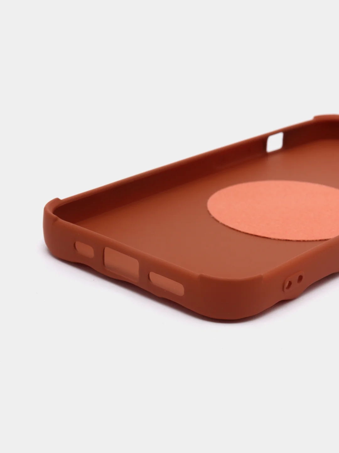 Коричневый чехол iPhone 13 / 13 Pro / 13 Pro Max 6.7" TPU, без логотипа, закрытый низ