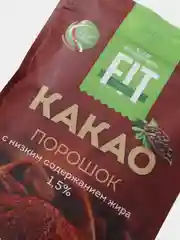 Какао-порошок FitFeel, с низким содержанием жира, 1,5%, дой-пак, 150 г
