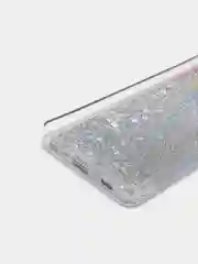 Коричневый чехол Samsung Galaxy A72 (Самсунг Галакси А72) переливающийся жидкий с блестками