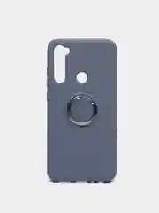 Серый чехол для Xiaomi Redmi с кольцом держателем на модели Note 8, 8T, 9S, 9 Pro, 10 Lite