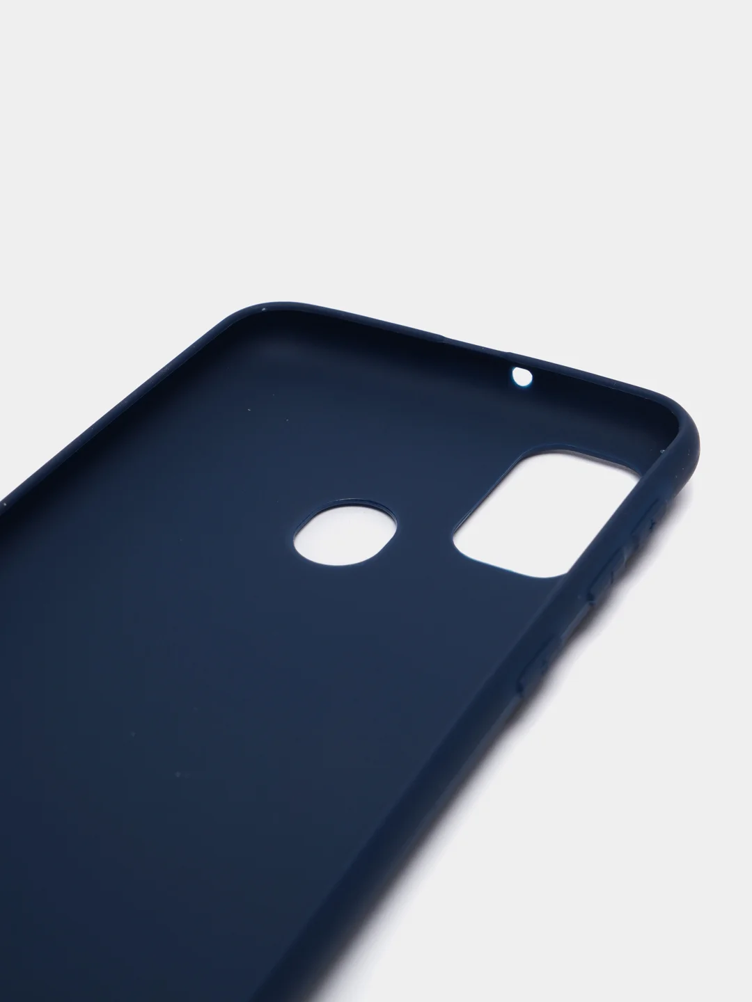 Темно-синий чехол для Samsung Galaxy A52 А72 M21/M30S мягкий матовый TPU силикон