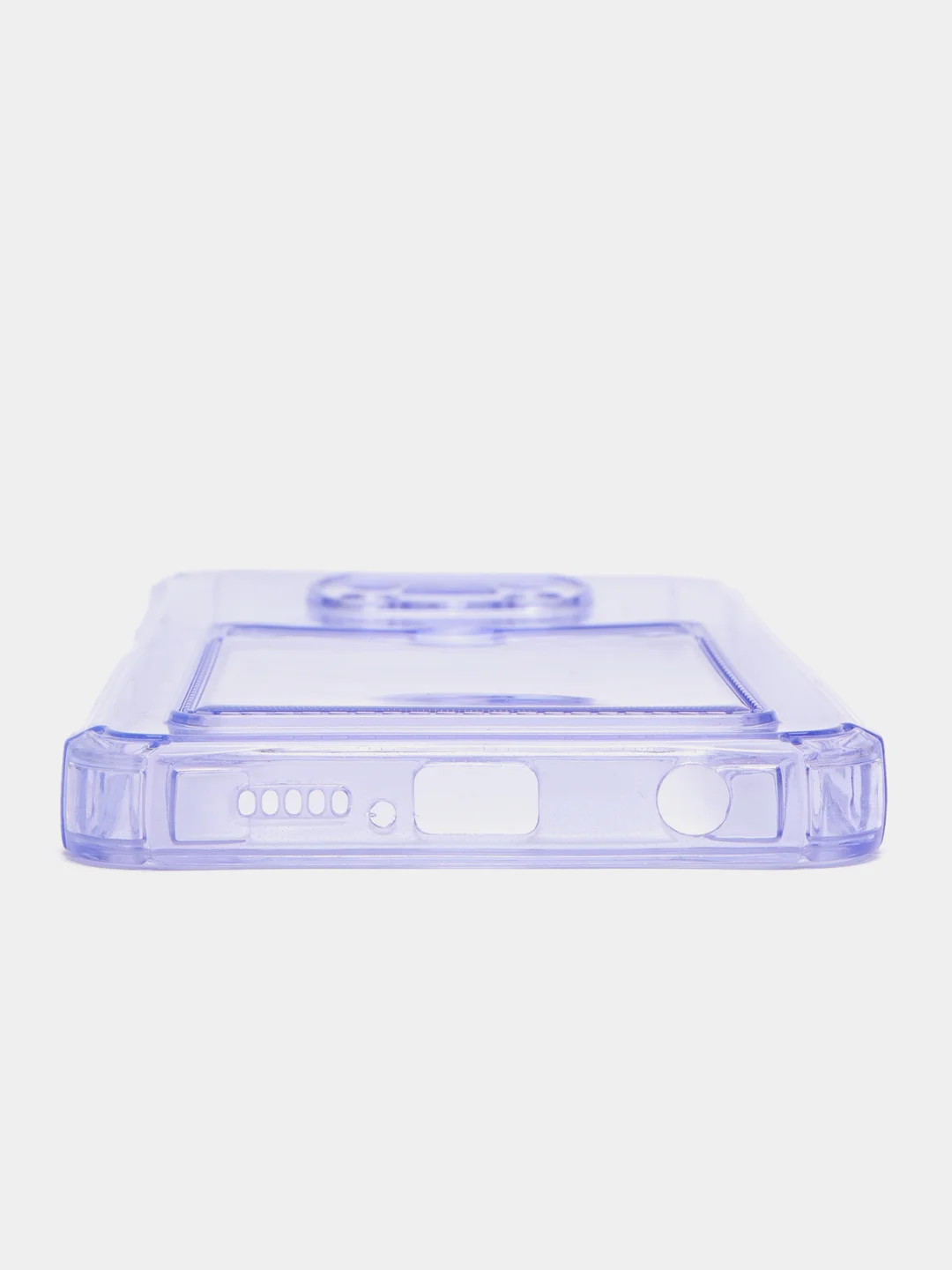 Угольный чехол для Xiaomi Poco X3 NFC / Poco X3 Pro прозрачный противоударный с карманом для карты