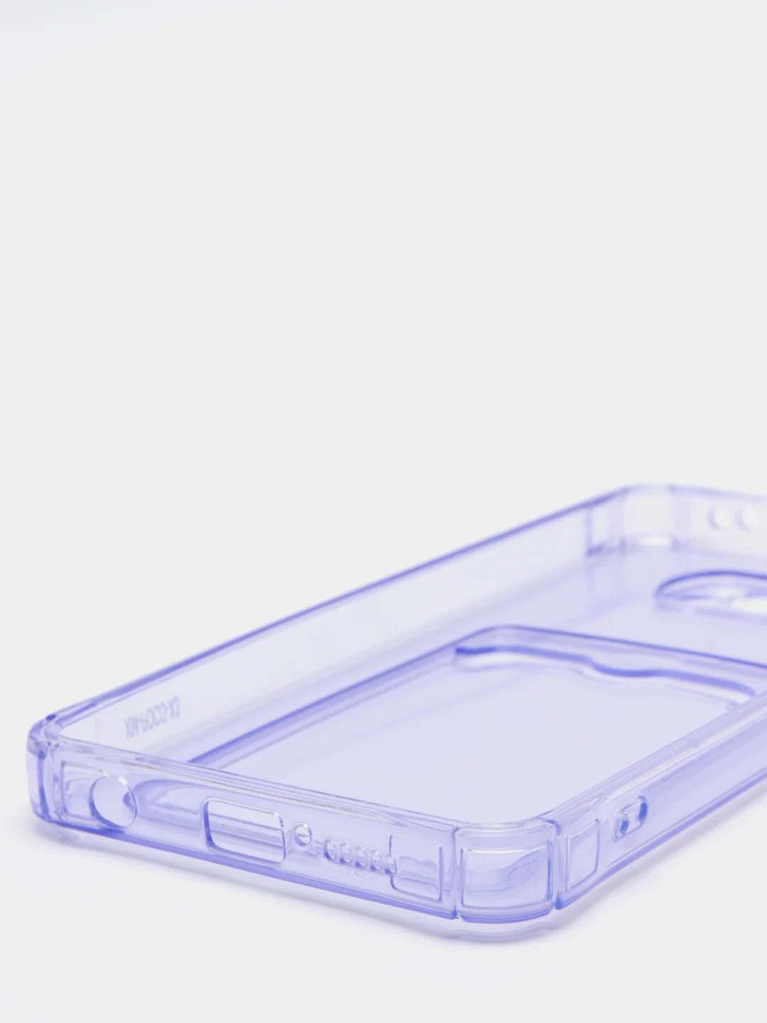 Угольный чехол для Xiaomi Poco X3 NFC / Poco X3 Pro прозрачный противоударный с карманом для карты