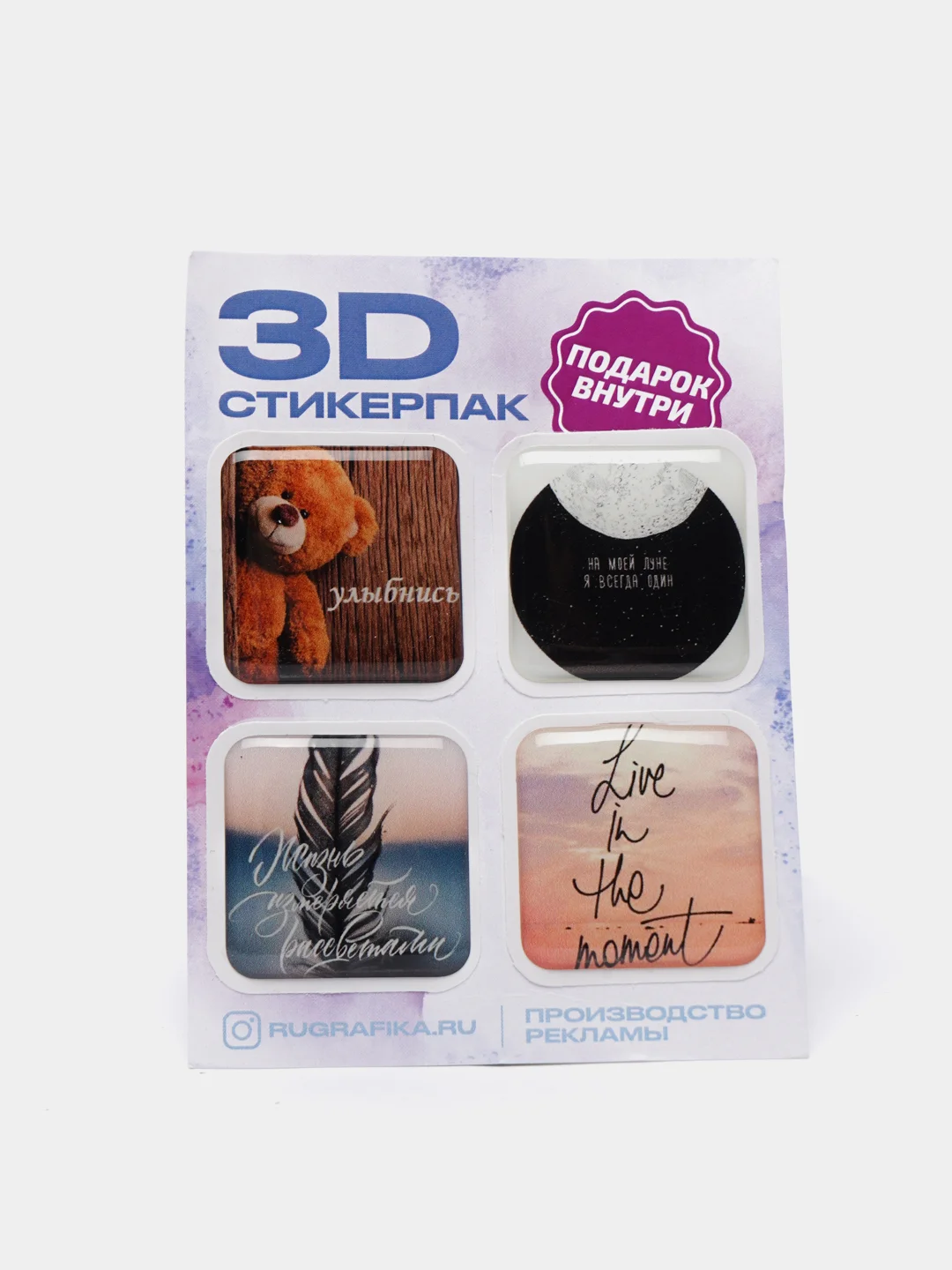 Тёмно-розовый 3d наклейка (3Д объемная наклейка) стикер на телефон игры Майнкрафт, Крипер, свинка