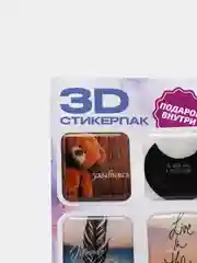 Тёмно-розовый 3d наклейка (3Д объемная наклейка) стикер на телефон игры Майнкрафт, Крипер, свинка