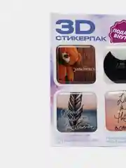 Тёмно-розовый 3d наклейка (3Д объемная наклейка) стикер на телефон игры Майнкрафт, Крипер, свинка