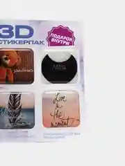 Тёмно-розовый 3d наклейка (3Д объемная наклейка) стикер на телефон игры Майнкрафт, Крипер, свинка