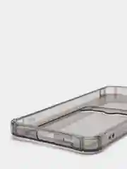 Черный чехол Samsung Galaxy S21 FE прозрачный противоударный с карманом для карты силиконовый