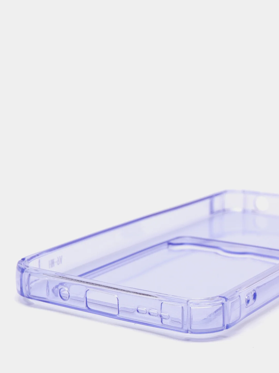 Фиолетовый чехол для Xiaomi Redmi 9A, Сяоми Редми 9А прозрачный, противоударный, с карманом для карты