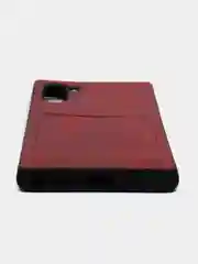 Красный чехол из эко кожи с карманом для карт на Samsung Note 10/ Note 10 Pro/ Note 10 Lite A81