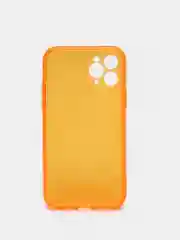 Оранжевый чехол для iPhone 11 Pro прозрачный цветной силиконовый
