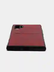 Красный чехол из эко кожи с карманом для карт на Samsung Note 10/ Note 10 Pro/ Note 10 Lite A81