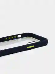 Темно-синий чехол силиконовый на iPhone 11 Pro с прозрачной задней панелью
