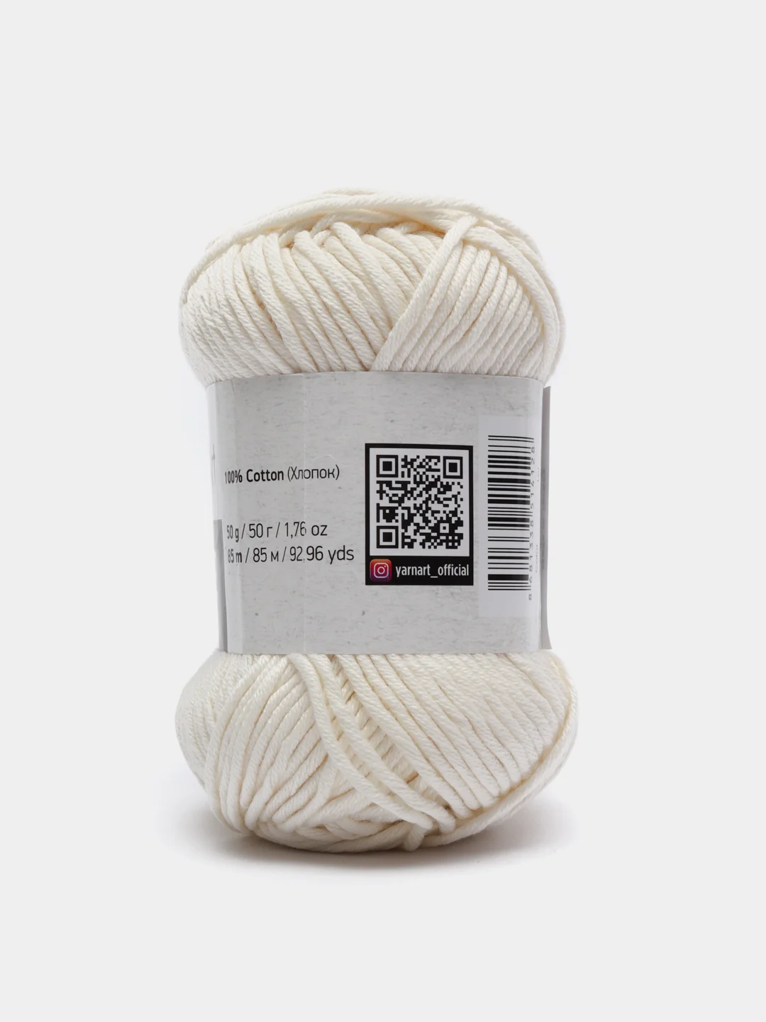 Молочный пряжа YarnArt Creative, 50 г, 85 м, 100% хлопок