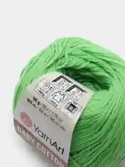 Лайм пряжа YarnArt Baby Cotton, 50% хлопок, 50% акрил, 50 г, 165 м