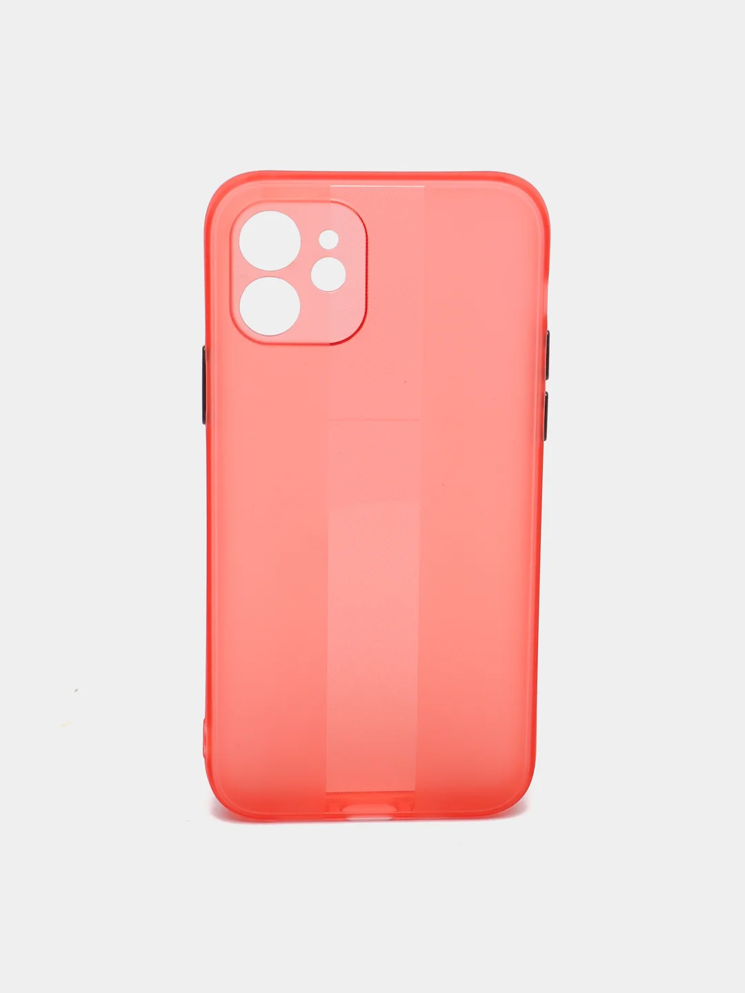 Красный чехол на iPhone 12, 1.5 мм Плотный цветной