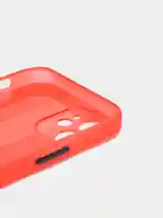 Красный чехол на iPhone 12, 1.5 мм  Плотный цветной