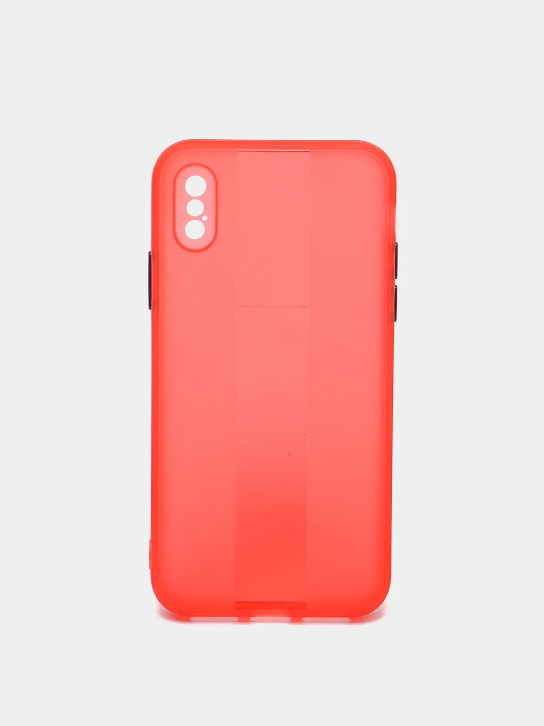 Красный чехол на iPhone X, XS, 1,5 мм Плотный цветной