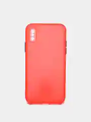 Красный чехол на iPhone X, XS, 1,5 мм Плотный цветной