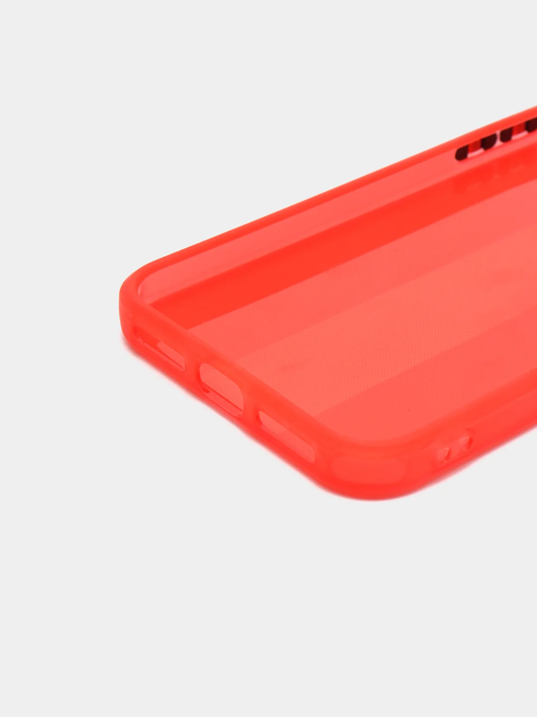 Красный чехол на iPhone X, XS, 1,5 мм Плотный цветной