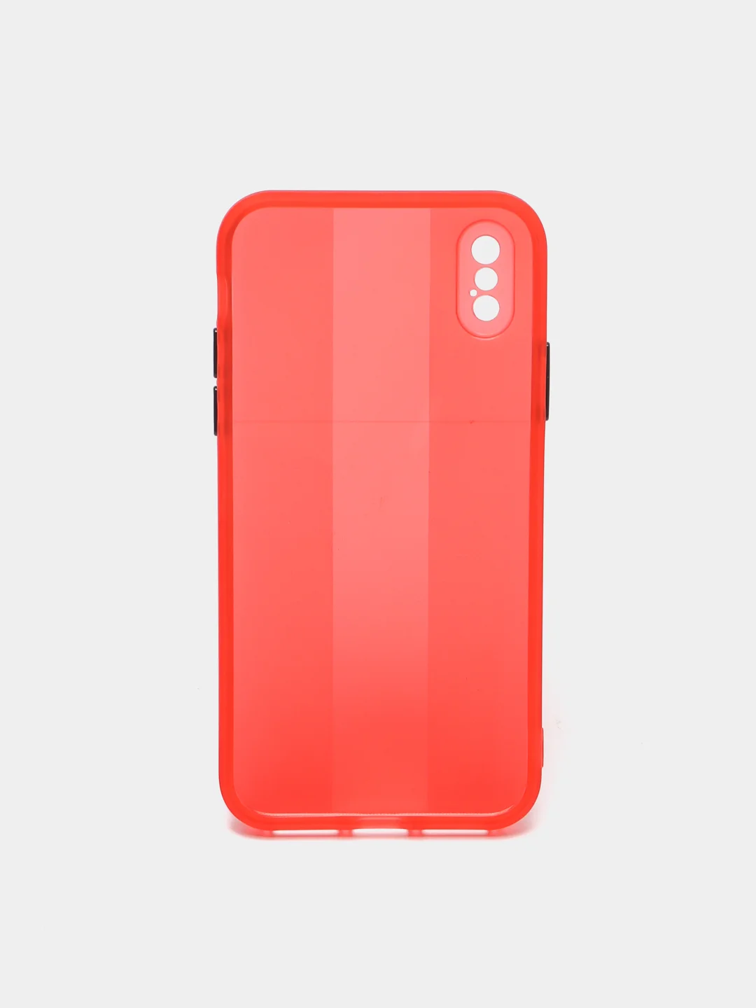Красный чехол на iPhone X, XS, 1,5 мм Плотный цветной