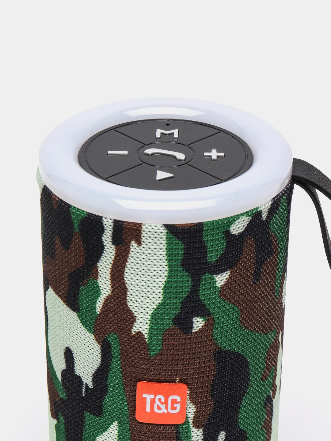 Хаки портативная Bluetooth колонка TG 512 T&G со светомузыкой