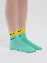 Лайм носки с принтом