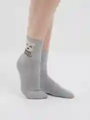Серый носки с медведями