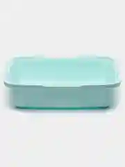 Бирюзовый туалет лоток для кошек с сеткой Dunya Plastik, 255 мм*365 мм*95 мм
