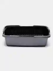 Серый меланж туалет лоток для кошек с сеткой Dunya Plastik, 255 мм*365 мм*95 мм