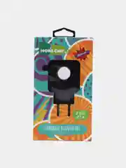 Черный сетевое зарядное устройство More Choice NC48, 2 USB, 2,4 A, Micro USB, LED подсветка
