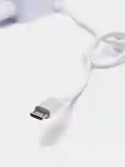 Белый сетевое зарядное устройство More Choice NC48, 2 USB, 2,4 A, Micro USB, LED подсветка