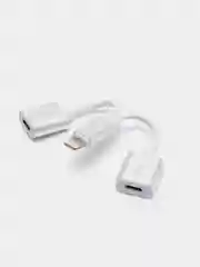 Адаптер lightning 2 в 1