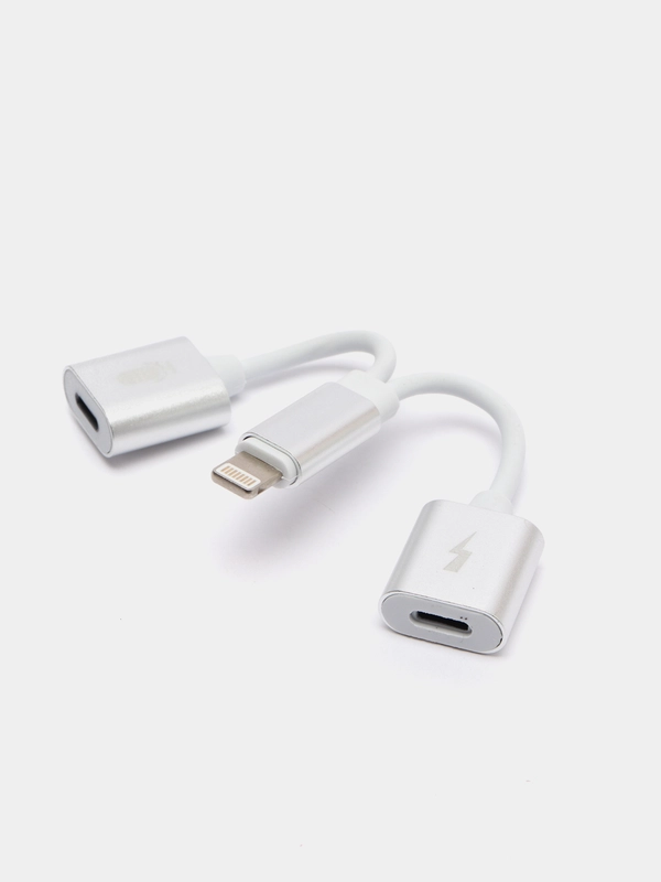 Адаптер lightning 2 в 1